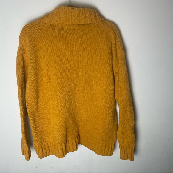 Primark Soft and Cozy Mustard Yellow Turtleneck Sweater Size Medium - Picture 6 of 9
